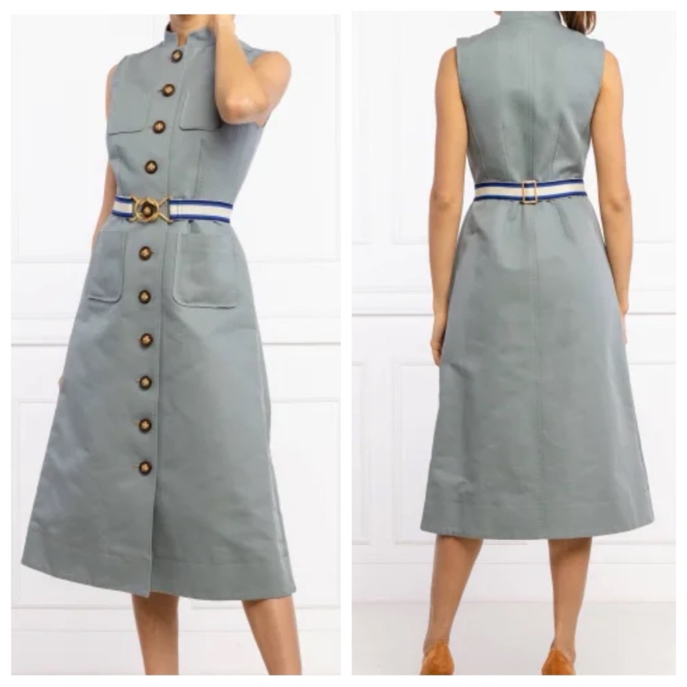 NWT Tory Burch Cotton SGT Belted Pepper Dress / US2